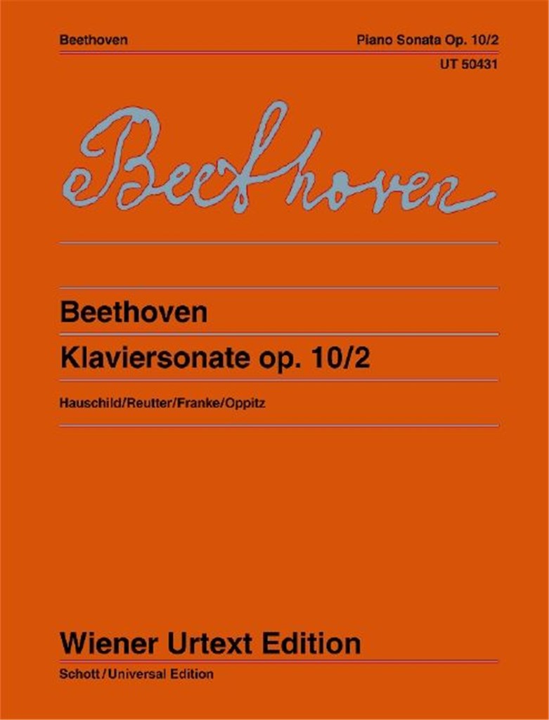 Sonata F Major op. 10/2 piano .Beethoven New*